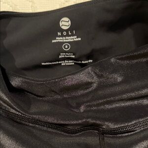 Noli Shiny Black Liquid Leggings